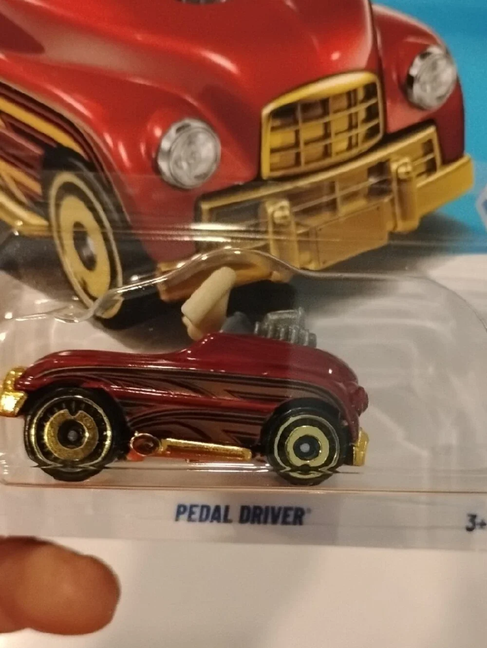 Mattel Hot Wheels Pedal Driver - Red & Gold